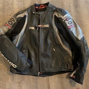 Teknic men’s Leather motorcycle riding jacket size 44